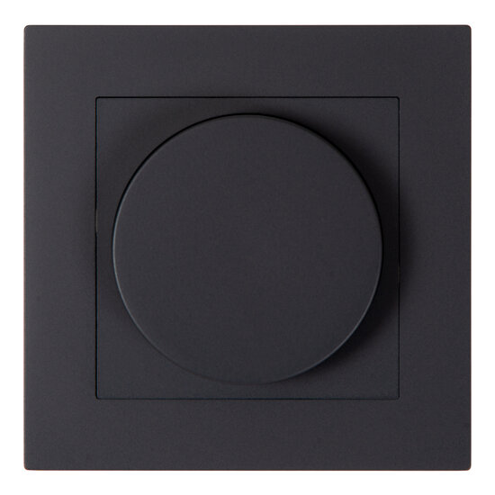 LUCIDE LUCIDE LED dimmer  Fase aansnijding RL 5-150W /Fase afsnijding RC 5-300W Zwart - Perfecte controle over uw verlichting