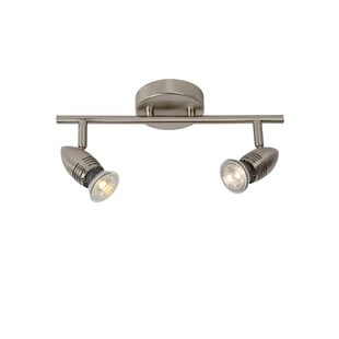 LUCIDE CARO-LED - Spot Plafonnier - LED - GU10 - 2x5W 2700K - Chrome Mat