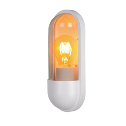 LUCIDE CAPSULE - Outdoor Wall Lamp - 1xE27 - IP54 - White