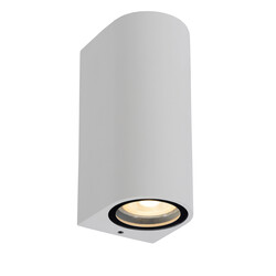 ZARO - Wandspot Buiten - 2xGU10 - IP44 - Wit
