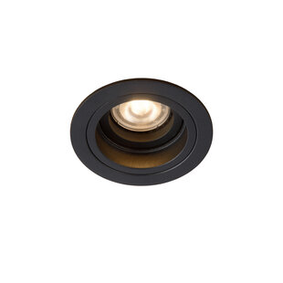 LUCIDE EMBED - Inbouwspot - Ø 9,1 cm - 1xGU10 - Zwart