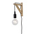 LUCIDE LUCIDE FIX - Aplique - 1xE27 - Negro