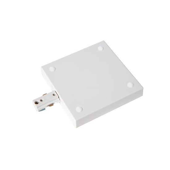 LUCIDE LUCIDE TRACK Startvoeding - 1-fase Railsysteem / Railverlichting - Enkel/Dubbel -Wit (Uitbreiding) - Perfect voor moderne binnenverlichting