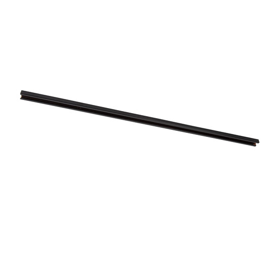 LUCIDE LUCIDE TRACK Riel de Superficie - Sistema de Riel 1-fase / Iluminación de Riel - 1 metro - Negro (Extensión) - Ideal para iluminación interior moderna
