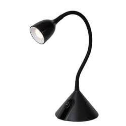 LUCIDE MILO - Schreibtischlampe - Ø 12,8 cm - LED - 1x3,2W 3000K - Schwarz