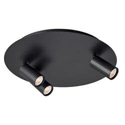 Oryx ceiling spotlight Ø350 mm black, 3 adjustable MR11 spots