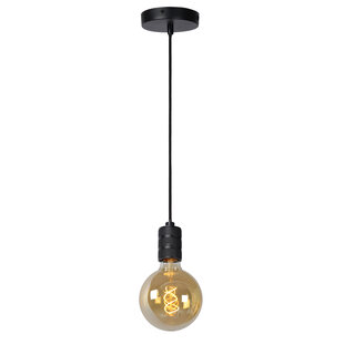 LUCIDE JOVA - Lámpara Colgante - Ø 12 cm - 1xE27 - Negra