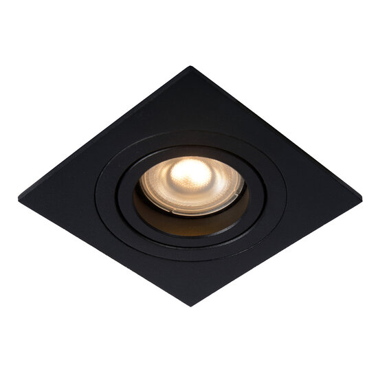 LUCIDE LUCIDE TUBE - Inbouwspot - 1xGU10 - Zwart - Perfecte verlichting voor elke ruimte