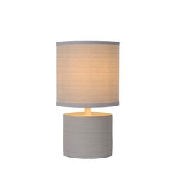 LUCIDE GREASBY - Table Lamp - Ø 14 cm - 1xE14 - Gray