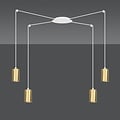 Emibig Emibig TRAKER 4 WH/GOLD - Modern pendant lamp for stylish lighting