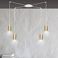 Emibig Emibig TRAKER 4 WH/GOLD - Modern pendant lamp for stylish lighting