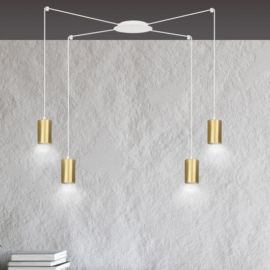Emibig Emibig TRAKER 4 WH/GOLD - Modern pendant lamp for stylish lighting