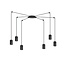 Emibig Emibig TRAKER 6 BL/BLACK - Lámpara colgante moderna para interiores elegantes
