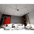 Emibig Emibig TRAKER 6 BL/BLACK - Lámpara colgante moderna para interiores elegantes