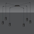 Emibig Emibig TRAKER 6 BL/BLACK - Moderne Pendelleuchte für stilvolle Innenräume