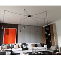 Emibig Emibig TRAKER 6 BL/BLACK - Lámpara colgante moderna para interiores elegantes