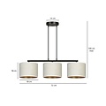 Emibig Emibig HILDE 3 BL WHITE - Lámpara colgante minimalista para cualquier espacio