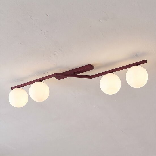 Emibig Emibig NATON 4 BURGUNDY OPAL - Moderne Deckenlampe für stilvolle Beleuchtung