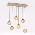 Emibig Emibig COSMO 6 MOKKA AMBER - Moderne Pendelleuchte für stilvolle Beleuchtung