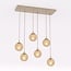Emibig Emibig COSMO 6 MOKKA AMBER - Modern pendant lamp for stylish lighting