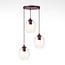 Emibig Emibig ISTAR 3PREM BURGUND TRANSPARENT - Lampe suspendue moderne pour un éclairage élégant