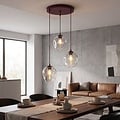 Emibig Emibig ISTAR 3PREM BURGUND TRANSPARENT - Modern pendant lamp for stylish lighting