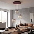 Emibig ISTAR 3PREM BURGUND TRANSPARENT - Lámpara colgante moderna para una iluminación elegante