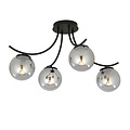 Emibig Emibig BOSTON 4 BLACK/GRAFIT - Moderne plafondlamp voor stijlvolle ruimtes