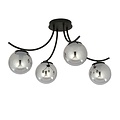 Emibig Emibig BOSTON 4 BLACK/GRAFIT - Lampe de plafond moderne pour des espaces élégants