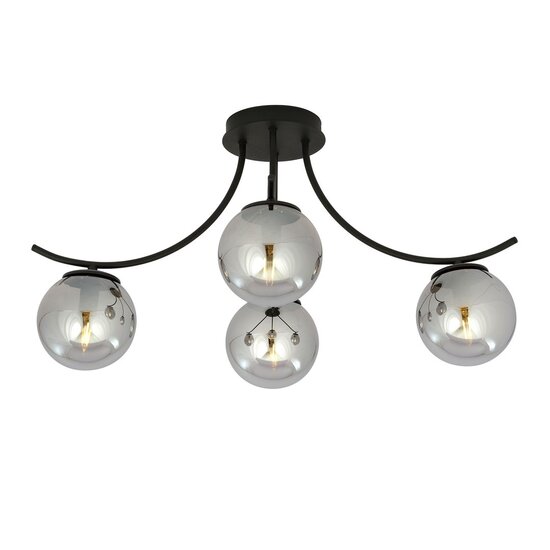 Emibig Emibig BOSTON 4 BLACK/GRAFIT - Modern ceiling lamp for stylish spaces