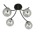 Emibig Emibig BOSTON 4 BLACK/GRAFIT - Lampe de plafond moderne pour des espaces élégants