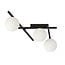 Emibig Emibig SMART 3 BLACK/OPAL - Modern ceiling lamp for any space