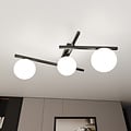 Emibig Emibig SMART 3 BLACK/OPAL - Modern ceiling lamp for any space