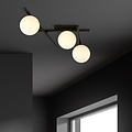 Emibig Emibig SMART 3 BLACK/OPAL - Lámpara de techo moderna para cualquier espacio