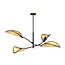 Emibig Emibig LOTUS 4 BLACK/RATTAN - Stylish ceiling lamp for any space
