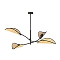 Emibig Emibig LOTUS 4 BLACK/RATTAN - Lámpara de techo elegante para cualquier espacio