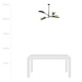 Emibig Emibig LOTUS 4 BLACK/GOLD - Moderne Deckenlampe für stilvolle Beleuchtung