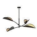 Emibig Emibig LOTUS 4 BLACK/GOLD - Moderne plafondlamp voor sfeervolle verlichting
