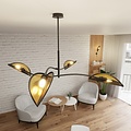 Emibig Emibig LOTUS 4 BLACK/GOLD - Lámpara de techo moderna para una iluminación elegante