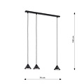 Emibig Emibig ELIT 3 BLACK - Minimalistische hanglamp voor elke ruimte