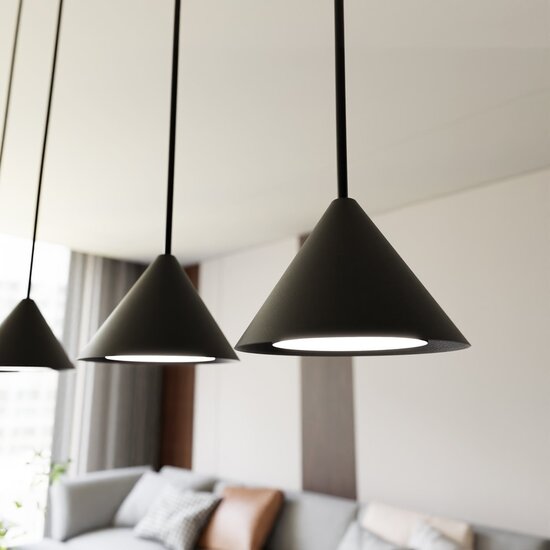 Emibig Emibig ELIT 3 BLACK - Minimalistische Pendelleuchte für jeden Raum