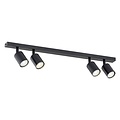 Emibig Emibig FLASH 4 BLACK - Lampe de plafond minimaliste pour tous les espaces