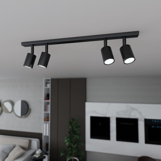 Emibig Emibig FLASH 4 BLACK - Minimalistische Deckenlampe für jeden Raum