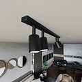 Emibig Emibig FLASH 4 BLACK - Lampe de plafond minimaliste pour tous les espaces