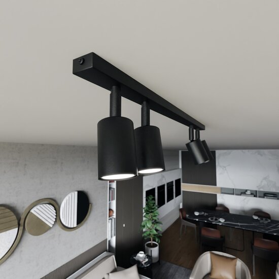 Emibig Emibig FLASH 4 BLACK - Minimalistische Deckenlampe für jeden Raum