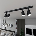 Emibig Emibig FLASH 4 BLACK - Lampe de plafond minimaliste pour tous les espaces