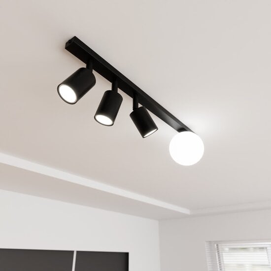 Emibig Emibig BASTER 4 BLACK - Lámpara de techo moderna para cualquier espacio