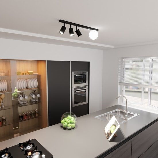 Emibig Emibig BASTER 4 BLACK - Lámpara de techo moderna para cualquier espacio