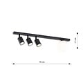 Emibig Emibig BASTER 4 BLACK - Modern ceiling lamp for any space