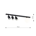 Emibig Emibig BASTER 4 BLACK - Moderne Deckenlampe für jeden Raum